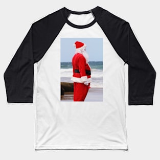 Santa on the Beach Baseball T-Shirt